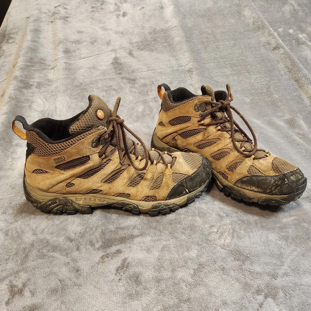 Merrell‎ Boot Mens 12 Brown Moab 3 Mid waterproof Hiking Walking Gorpcore